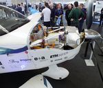 HB-STU @ EDNY - The Airplane Factory / ETH Zürich Cellsius E-Sling 4 with electric motor at the AERO 2023, Friedrichshafen