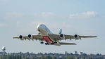 A6-EDE @ EGBB - Departing Birmingham International Airport after the first visit of an A380 - by Mark Pritchard