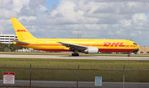 N371CM @ KMIA - DHL 767-300F zx MIA-CVG - by Florida Metal
