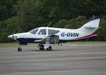 G-OVIN @ EGLK - Rockwell International 112TC Commander at Blackbushe. Ex OY-DVN - by moxy