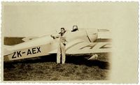 ZK-AEX @ MANG - My Uncle Arthur Gee at Mangere Aerodrome (Now Auckalnd International Airport) - by Ian McCormack