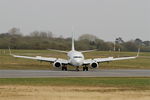F-GZHJ @ LFRB - Boeing 737-86J, U-Turn after landing, Brest-Bretagne Airport (LFRB-BES) - by Yves-Q