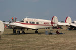 N90TT @ OSH - 1957 Beech E18S, c/n: BA-335, AirVenture 2023 - by Timothy Aanerud