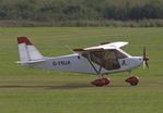 G-YNJA @ EGTH - Touching down at Old Warden for the Vintage Airshow. - by Chris Holtby