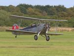 G-EMNN @ EGTH - 1936 Stieglitz takes to the air at the Vintage Airshow at Old Warden 2023 - by Chris Holtby