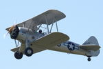 N1944S @ EHHO - PT-13D flying at Hoogeveen airfield, the Netherlands - by Van Propeller