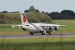 D-AWUE @ LFRB - British Aerospace BAe.146-200, Take off run rwy 07R, Brest-Bretagne airport (LFRB-BES) - by Yves-Q