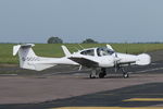 G-DOSC @ EGSH - Departing from Norwich. Note the modified nose. - by Graham Reeve