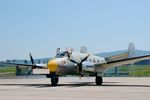 F-AZGE @ LFSX - Dassault MD-312 Flamant, Flight line, Luxeuil-St Sauveur Air Base 116(LFSX) - by Yves-Q