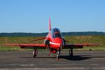 XX323 @ LFSX - Red Arrows Hawker Siddeley Hawk T.1A, Flight line, Luxeuil-Saint Sauveur Air Base 116 (LFSX) - by Yves-Q