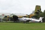 A4-228 @ YCAB - A4-228 1965 DHC4 Caribou Australian Aviation Heritage Centre foreground VH-FDU 1952 DHA Drover Mk3B Caboolture - by PhilR