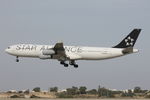 D-AIGW @ LMML - A340 D-AIGW Lufthansa Star Alliance - by Raymond Zammit