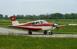 HB-OVW @ LSZG - Holding position 05 Grenchen. HB-registered from 1963-09-02 until 2019-10-10. - by sparrow9