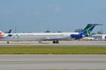 N808WA @ KMIA - World Atlantic classic MD83 taxying for departure to Cuba. - by FerryPNL