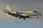 N501QS @ KFXE - Netjets Ce680A landing just before dusk - by FerryPNL