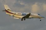 N501QS @ KFXE - Sunset landing for this Netjets Ce680A - by FerryPNL