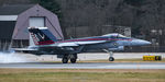 166817 @ KBED - RIPPER11 of VFA-136 Knighthawks touches down back at base. - by Topgunphotography