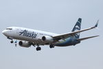 N518AS @ KLAX - Alaska Airlines Boeing 737-890 on approach to LAX - by Van Propeller
