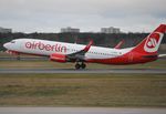 D-ABBH @ EDDT - Boeing 737-86J taking off from Berlin Tegel.