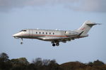 9H-VCY @ LFRB - Bombardier BD-100-1A10 Challenger 350, On final rwy 25L, Brest-Bretagne Airport (LFRB-BES) - by Yves-Q