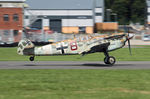 G-AWHK @ EGTD - G-AWHK 1949 Hispano HA-1112 M1L Wings & Wheels Dunsfold - by PhilR