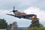 MK356 @ EGTD - MK356 1944 VS Spitfire IXc BBMF - by PhilR