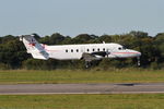 F-HBCE @ LFRB - Raytheon Aircraft Company 1900D, Landing rwy 07R, Brest-Bretagne airport (LFRB-BES) - by Yves-Q