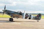 AB910 @ EGSU - AB910 1941 VS Spitfire Vb RAF BoB 75th Anniversary Duxford - by PhilR