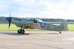 G-KASX @ EGSU - SX366 1946 VS Seafire F.XVll RN BoB 75th Anniversary Duxford - by PhilR