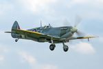 G-CGYJ @ EGSU - TD314 (G-CGYJ) 1944 VS Spitfire IXe RAF BoB 75th Anniversary Duxford - by PhilR