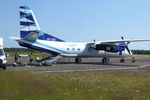 UR-CQD @ EGFH - Visiting aircraft operated by Vulkan Air.