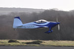 G-VARK @ EGFH - Visiting RV-7 departing Runway 28. - by Roger Winser