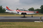 069 @ LFSI - Pilatus PC-9M, Croatian Air Force aerobatic team, Taxiing on rwy 29, St Dizier-Robinson Air Base 113 (LFSI) - by Yves-Q