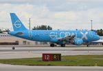 N279GX @ KMIA - Global X A320 in blue departing - by FerryPNL