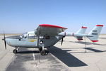 N5152D @ KWJF - Cessna O-2A Super Skymaster at Fox Field, Lancaster, California - by Van Propeller