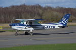 G-BSZW @ EGLK - Cessna 152 at Blackbushe. - by moxy