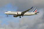 F-HZUP @ EGLL - Airbus A220-300 landing at London Heathrow.