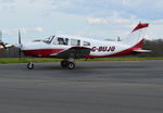 G-BUJO @ EGTF - Piper PA-28-161 Cherokee Warrior II at Fairoaks. - by moxy