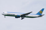 UK67002 @ LOWW - Uzbekistan Airways Cargo Boeing 767-33P(ER/BCF) - by Thomas Ramgraber