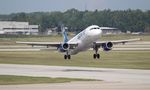 N603NK @ KDTW - NKS A320 blue/white zx DTW-FLL - by Florida Metal