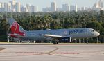 N605JB @ KFLL - JBU A320 red sox old zx SDQ-FLL - by Florida Metal