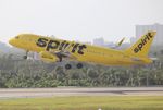 N644NK @ KFLL - NKS A320 yellow zx FLL-STX - by Florida Metal