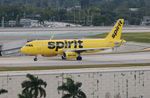 N644NK @ KFLL - NKS A320 yellow zx FLL-IAH - by Florida Metal