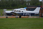 G-BYHJ @ EGLM - Piper PA-28R-201 Cherokee Arrow III at White Waltham. Ex N41675 - by moxy