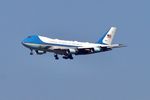 92-9000 @ KORD - Air Force One, SAM 29000 on approch to 27C ORD during Solar Eclipse - by Mark Kalfas