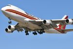 N710CK @ KORD - B744 Kalitta Air Boeing 747-4B5F N710CK  CKS817 PANC-ORD, landing 28C KORD - by Mark Kalfas