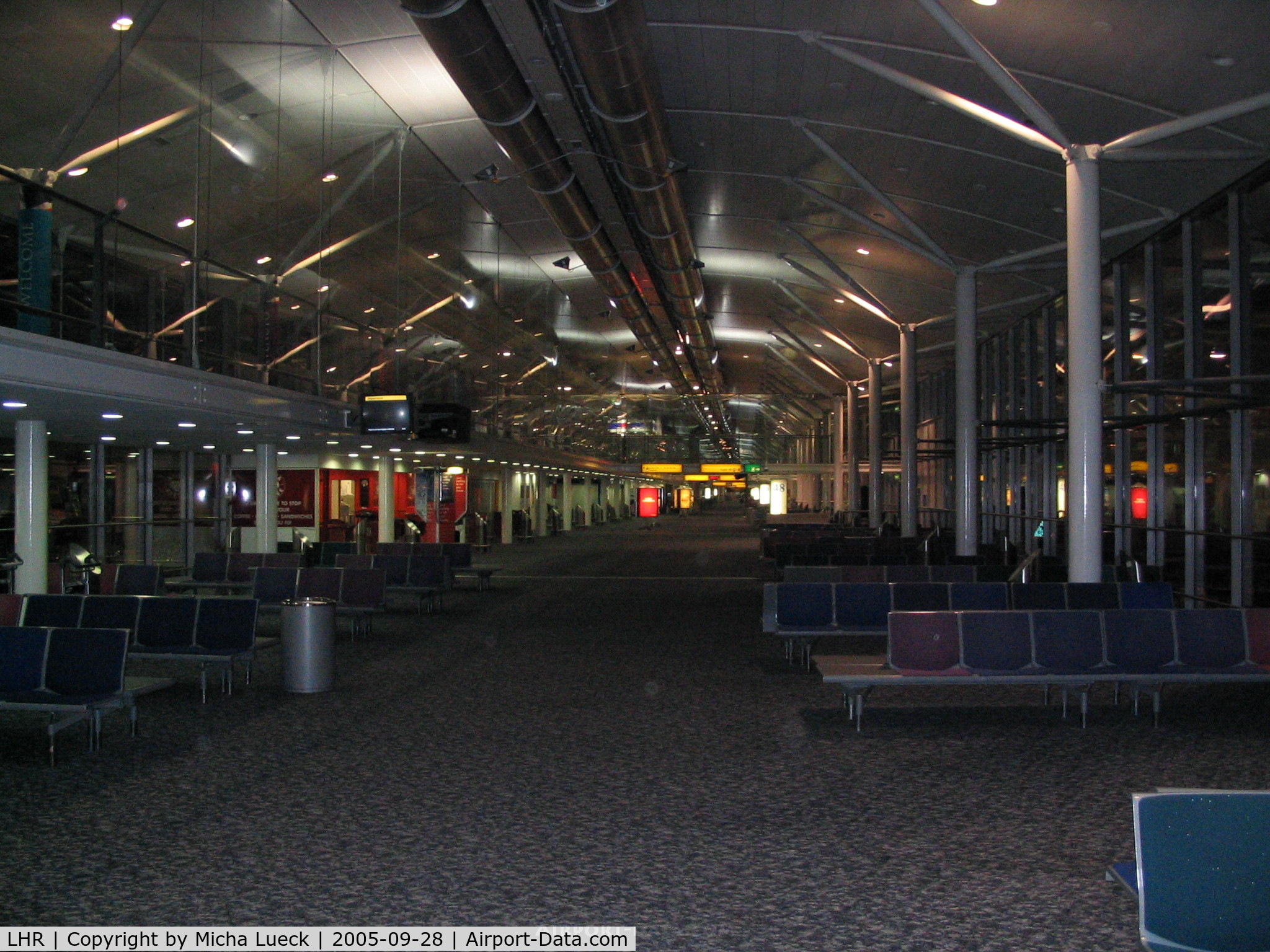 London Heathrow Airport, London, England United Kingdom (LHR) - At 6:30am, even the busy airport Heathrow is still sleeping...