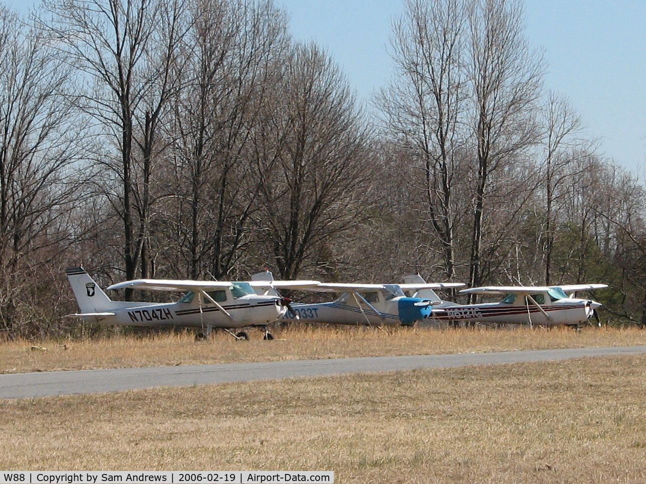 Air Harbor Airport (W88) - Flight line on North side of 27.