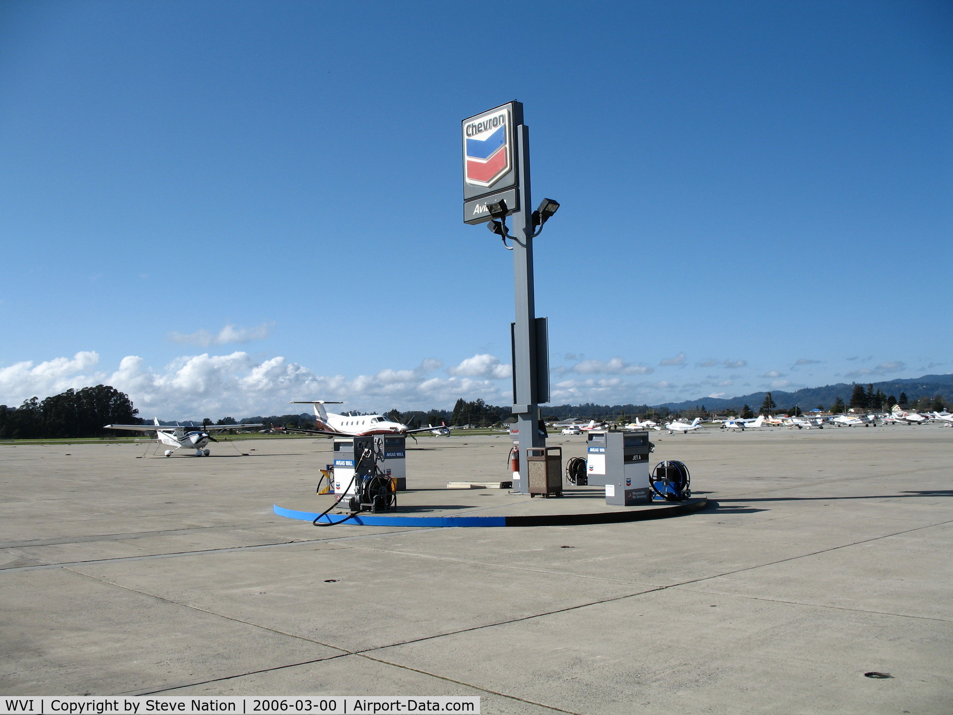 Watsonville Municipal Airport (WVI) - Gas pumps at Watsonville Municipal Airport, CA