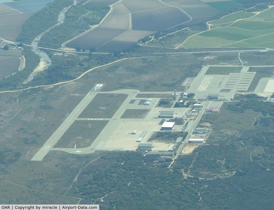 Marina Municipal Airport (OAR) - as seen from shoreline